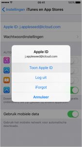 iTunes mobiel